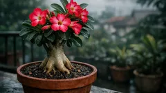 Cara merawat mawar gurun agar rajin berbunga meski musim hujan