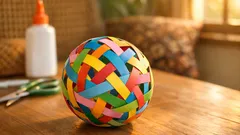 Cara membuat bola dari strip kertas dalam 15 menit, rapi dan nggak mudah penyok
